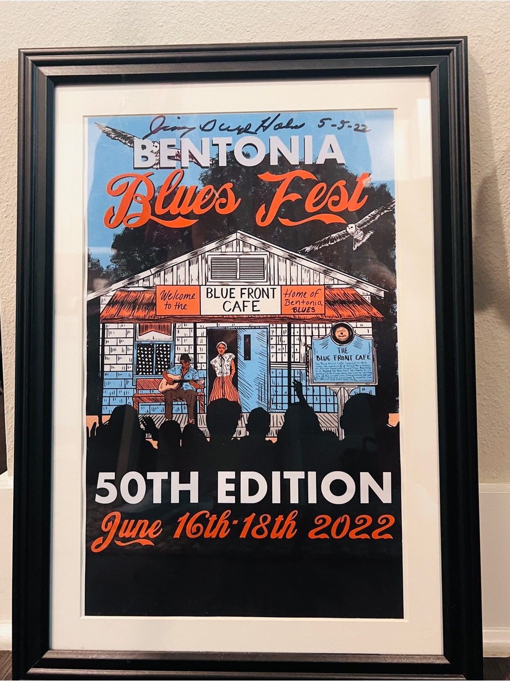 Bentonia Blues Fest 50th Edition Framed Poster (signed)